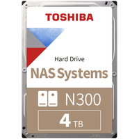 HDD NAS Toshiba N300 (3.5'' 4TB, 7200RPM, 512MB, SATA 6Gb/s), bulk