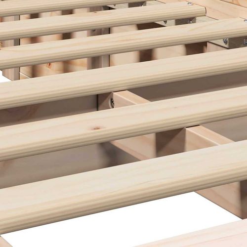 Ramka łóżka z przechowywaniem Brązowy 90 x 190 cm drewno na Arena.pl