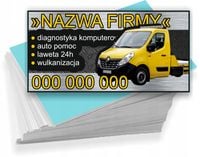 Wizytówki firmowe Foliowane 1000szt wiele wzorów wulkanizacja laweta