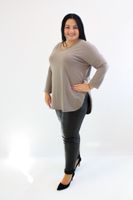 Bluzka oversize w serek Benita Fango UNI