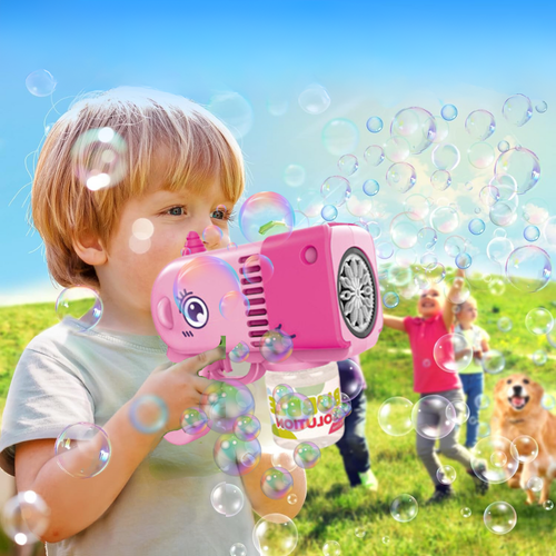 pistolet na bańki mydlane aparat do tworzenia baniek mydlanych + płyn na Arena.pl