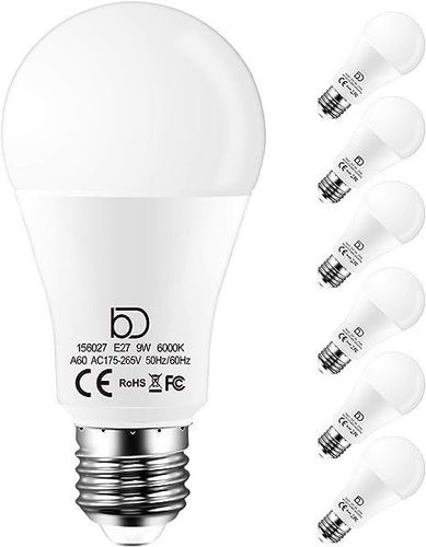 Żarówka LED E27 9W ZIMNA BIEL 6 szt, na Arena.pl