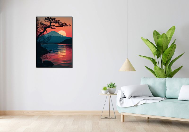 Plakat 64x90cm Góra Wieczorem zdjęcie 4