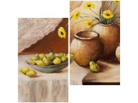 60X60CM MARTWA NATURA DWU OBRAZ ŚCIAN