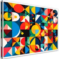 Obraz w stylu Bauhaus do salonu biura sypialni, Abstrakcja 45x30