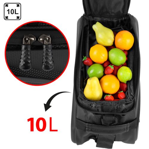 Torba na Rower Sakwa Wodoodporna na Bagażnik z Paskiem 10l na Arena.pl