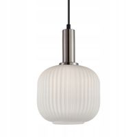 Italux PENZI Lampa Wisząca Srebrna Klosz Szklany E27 40W IP20