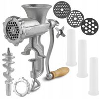 Maszynka młynek DO mielenia mięsa lejki sitka nadziewarka ŻELIWNA NR 10