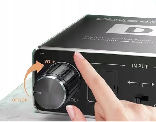 KONWERTER WZMACNIACZ TOSLINK COAXIAL 2x CINCH DAC na Arena.pl