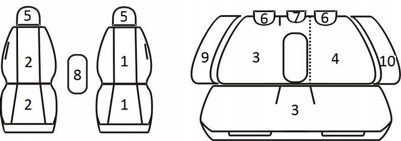 Pokrowce miarowe do Audi A4 B7 kombi (2005-2008r) zdjęcie 2