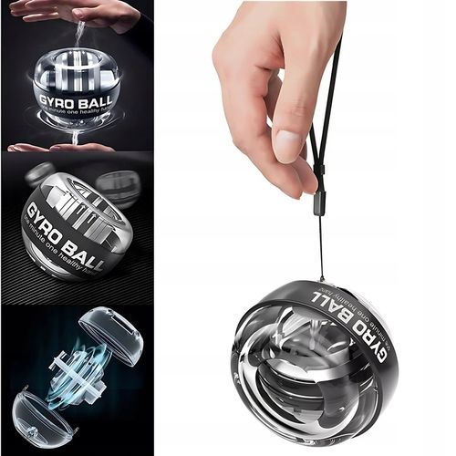 Powerball Kula Żyroskopowa Licznik LED do ćwiczeń nadgarstka Ściskacz RGB na Arena.pl