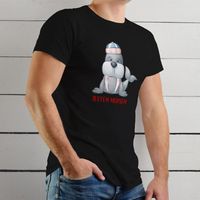 Koszulka z kolorowym nadrukiem - JESTEM MORSEM M