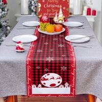 Bieżnik Plamoodporny na stół Święta Obrus Boże Narodzenie 33 x 230 Czerwony