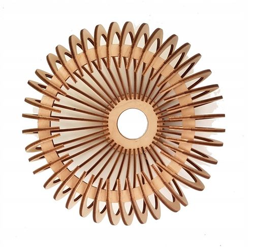 LAMPA KINKIET E27 ścienny stały loft KULA Drewno na Arena.pl