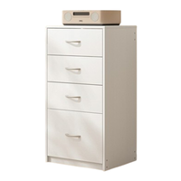 Regał biurowy biały z szufladami skandynawski komoda pojemny loft 85cm