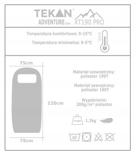 ŚPIWÓR 220x75 KOŁDRA 2w1 TURYSTYCZNY LEKKI na Arena.pl