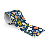 Pasek Dekoracyjny Bordiura Do Tapet Polne KWIATY Liście Rośliny Natura