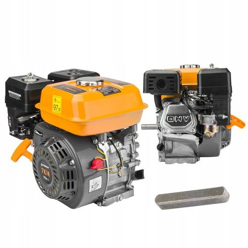 SILNIK SPALINOWY 7KM WAŁEK 19MM GX160 DO ZAGĘSZCZARKI AGREGATU OHV POWERMAT na Arena.pl