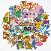 Naklejki Pokemon Pikachu Charmander Jigglypuff 50