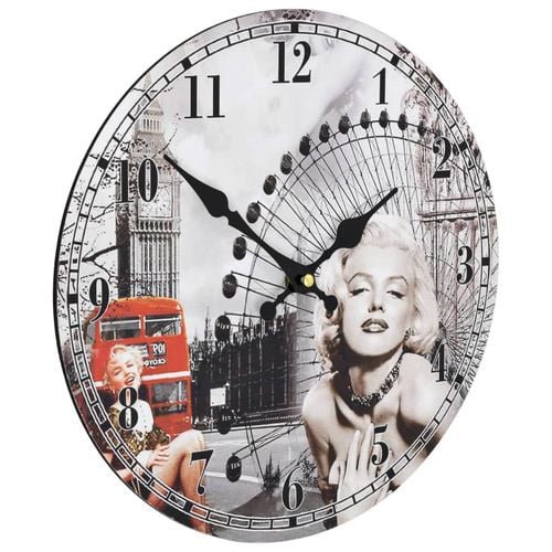 Zegar ścienny w stylu vintage Marilyn Monroe, 30 cm na Arena.pl