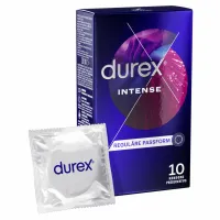 durex intense orgasmic - 10 sztuk, prezerwatywy z prążkowaną powierzchnią
