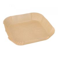 foremki papierowe do pieczenia 20x20x4,5cm do frytownic 100szt.