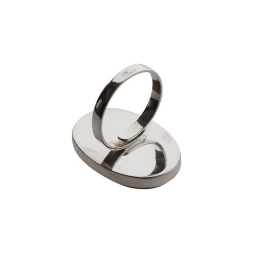 Pierścionek regulowany z owalnym Krzemieniem Pasiastym w srebrze na Arena.pl