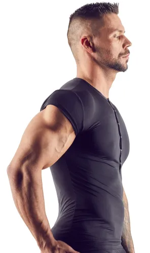 svenjoyment koszulka męska l czarna elastyczna zatrzaski mikrofibra na Arena.pl