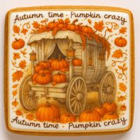 CIASTKO LUKROWANE TRAVELING WAGON ROZ.XL POZIOM JESIEŃ RĘCZNIE ROBIONE