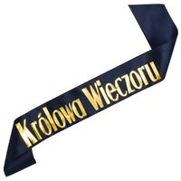 Czarna szarfa Królowa Wieczoru