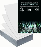 Ulotki A6 reklamowe firmowe 1000 szt projekt w cenie SERWIS LAPTOPÓW