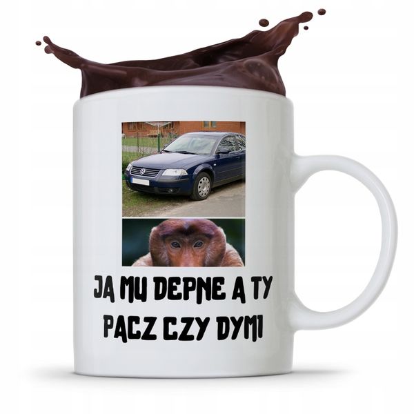 Kubek Śmieszny Janusz Nosacz Ja Mu Depne Prezent Z Nadrukiem Ze Zdjęciem zdjęcie 1