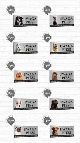 Tabliczka UWAGA PIES STAFFORDSHIRE BULL TERRIER na Arena.pl