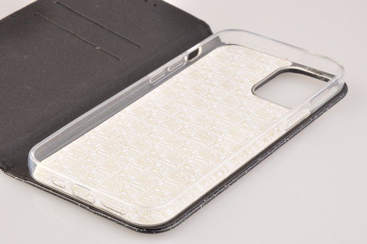 Etui Shining Book do Apple iPhone 12 / 12 Pro czarny zdjęcie 4