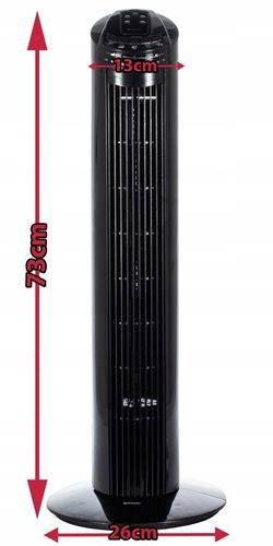 WENTYLATOR STOJĄCY KOLUMNOWY WIATRAK PODŁOGOWY OSCYLACJA TIMER LED na Arena.pl