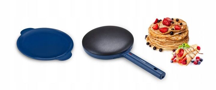 Naleśnikarka niebieska patelnia do naleśników 600W elektryczna zdjęcie 4