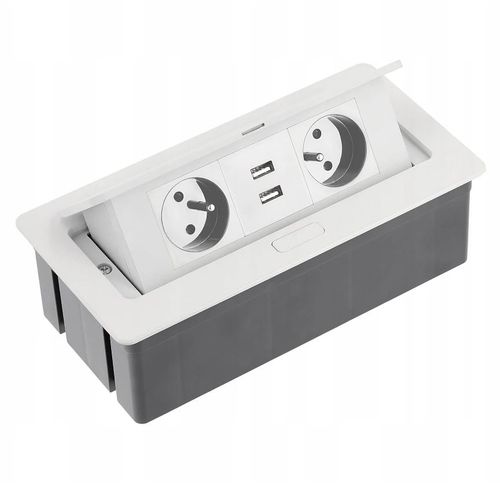 GNIAZDO PODWÓJNE CHOWANE W BLAT NABLATOWE + USB na Arena.pl