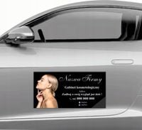 MAGNES na samochód reklamowy MATA MAGNETYCZNA 30x60 GABINET KOSMETOLOGICZNY