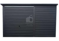 Schowek Garaż Domek ogrodowy Brama uchylna Antracyt rynny dach spad  ID764
