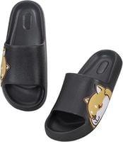 Klapki Kapcie Uniseks Antypoślizgowe Guma Eva Czarne Rozmiar 42 43