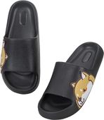 Klapki Kapcie Uniseks Antypoślizgowe Guma Eva Czarne Rozmiar 42 43