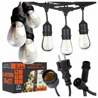 Girlanda OGRODOWA ŁAŃCUCH ŚWIETLNY 15M 30X LED E27