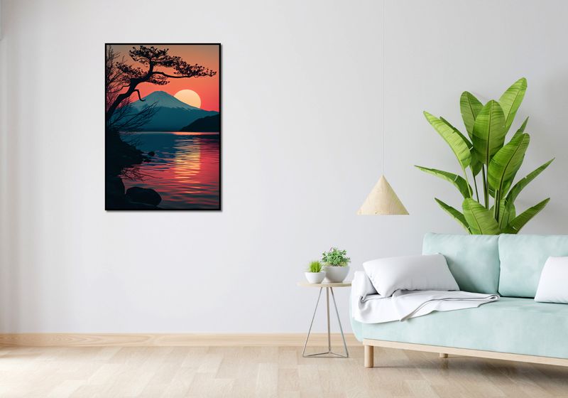Plakat 68x98cm Góra Wieczorem zdjęcie 4