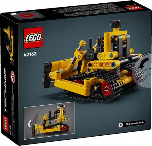 LEGO TECHNICS 42163 Buldożer do zadań specjalnych - Spychacz + TORBA LEGO na Arena.pl
