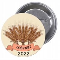 Przypinki buttony DOŻYNKI 2022 SUPER JAKOŚĆ HIT