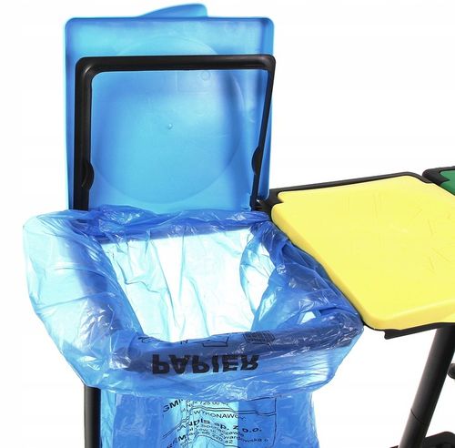 Stojak worki Segregacji Kosz Śmieci 3 Stanowiska na Arena.pl