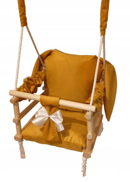 HUŚTAWKA 3w1 DZIECI królik Żółty dom ogród pokój zdjęcie 1