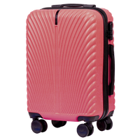 SN120 SWAN, Walizka kabinowa ABS+ S Wings, DIRTY PINK
