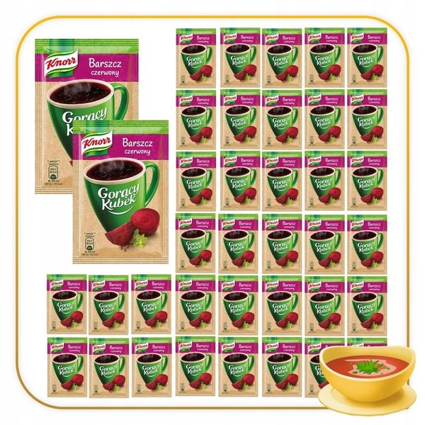 38x Knorr Gorący Kubek Barszcz czerwony 14g zdjęcie 6