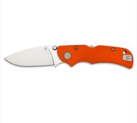 Nóż Manly City CPM S90V flat handle 60-62 HRC orange płaski chwyt